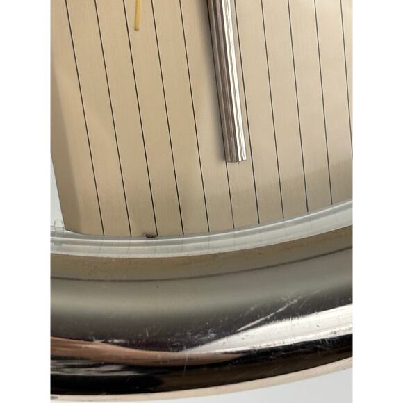 VTG Sunbeam Quartz Battery Movement Clear Gold Wall Clock Tested 1990s - Picture 6 of 9